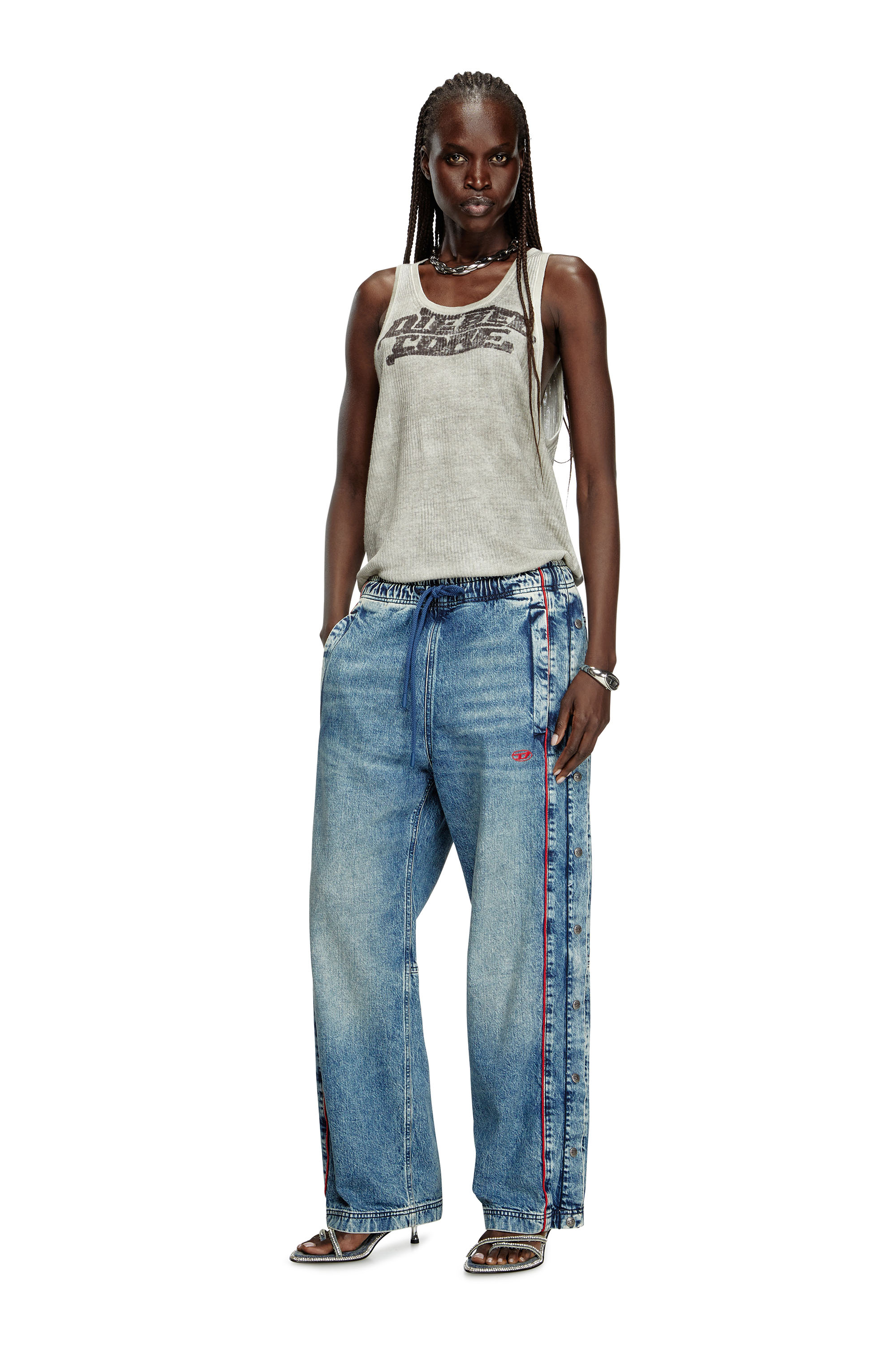 Diesel - Unisex's Relaxed Jeans D-Axfor 0ABCP, Medium blue - 1